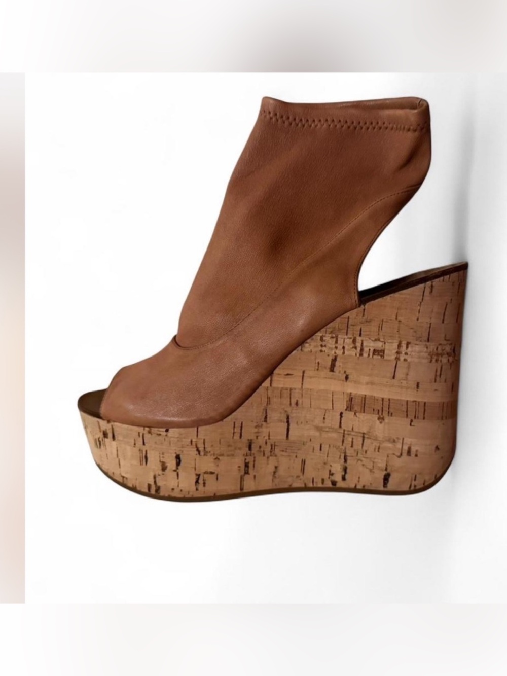 Chloe cork wedges